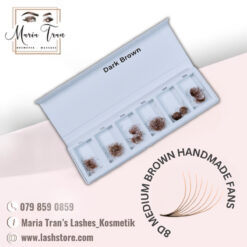 8D MEDIUM BROWN HANDMADE FANS